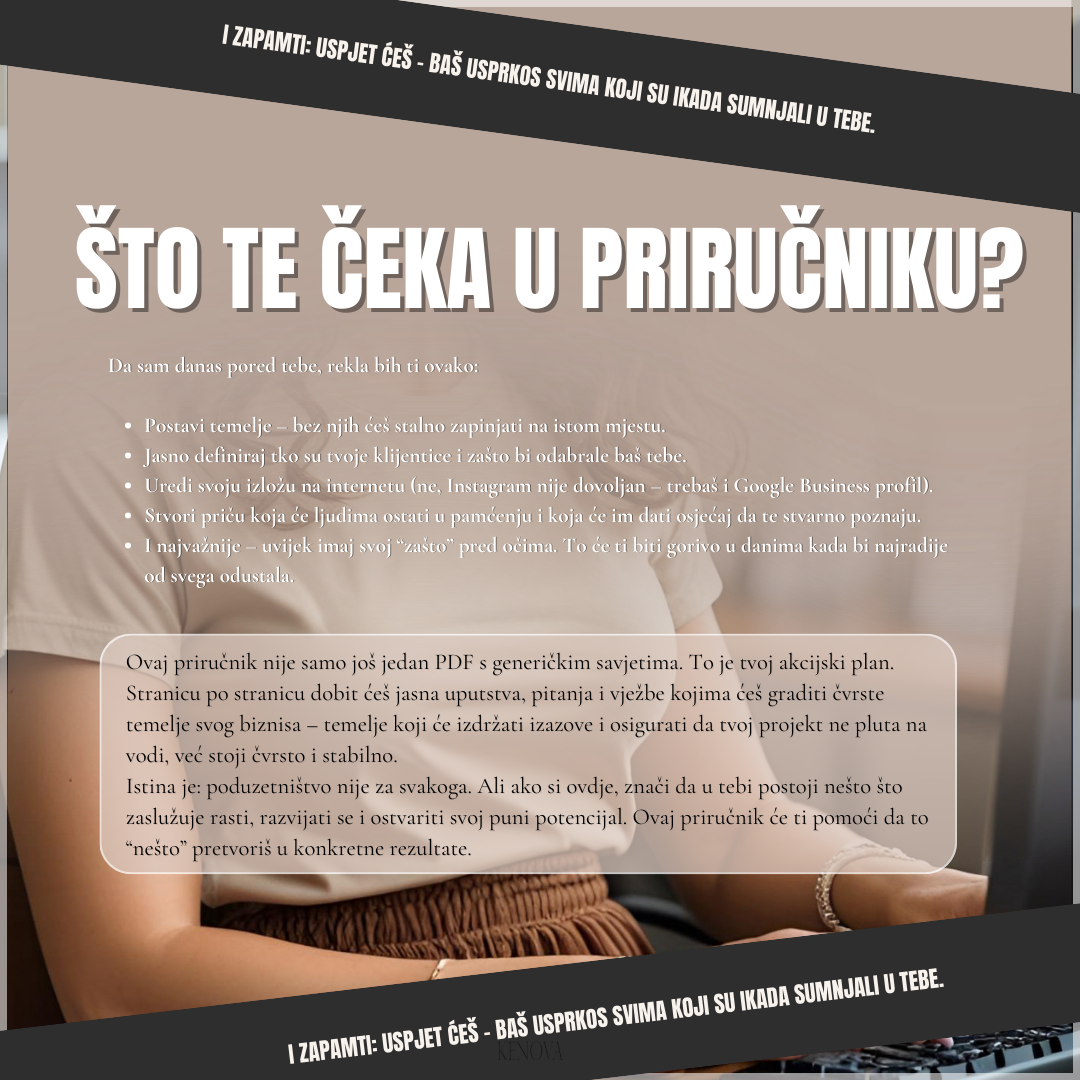 Mali šut naprijed - priručnik za male poduzetnice